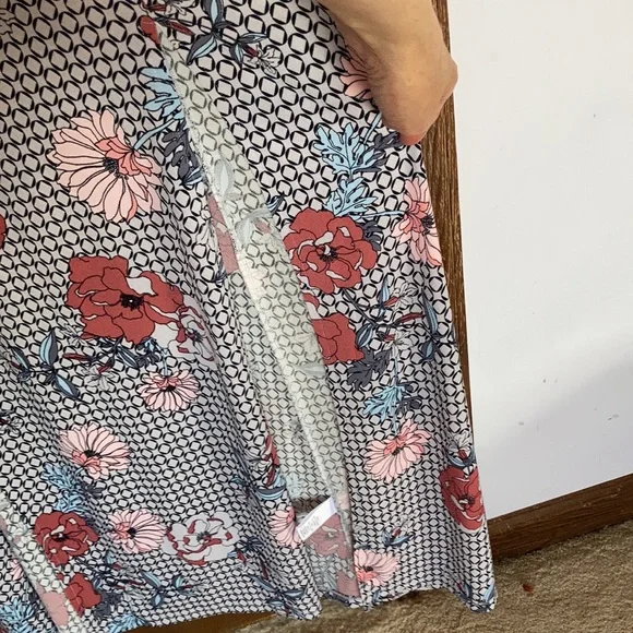 Relist8/8❌Candie’s front slit halter print maxi dress w keyhole XL jr - Picture 1 of 16